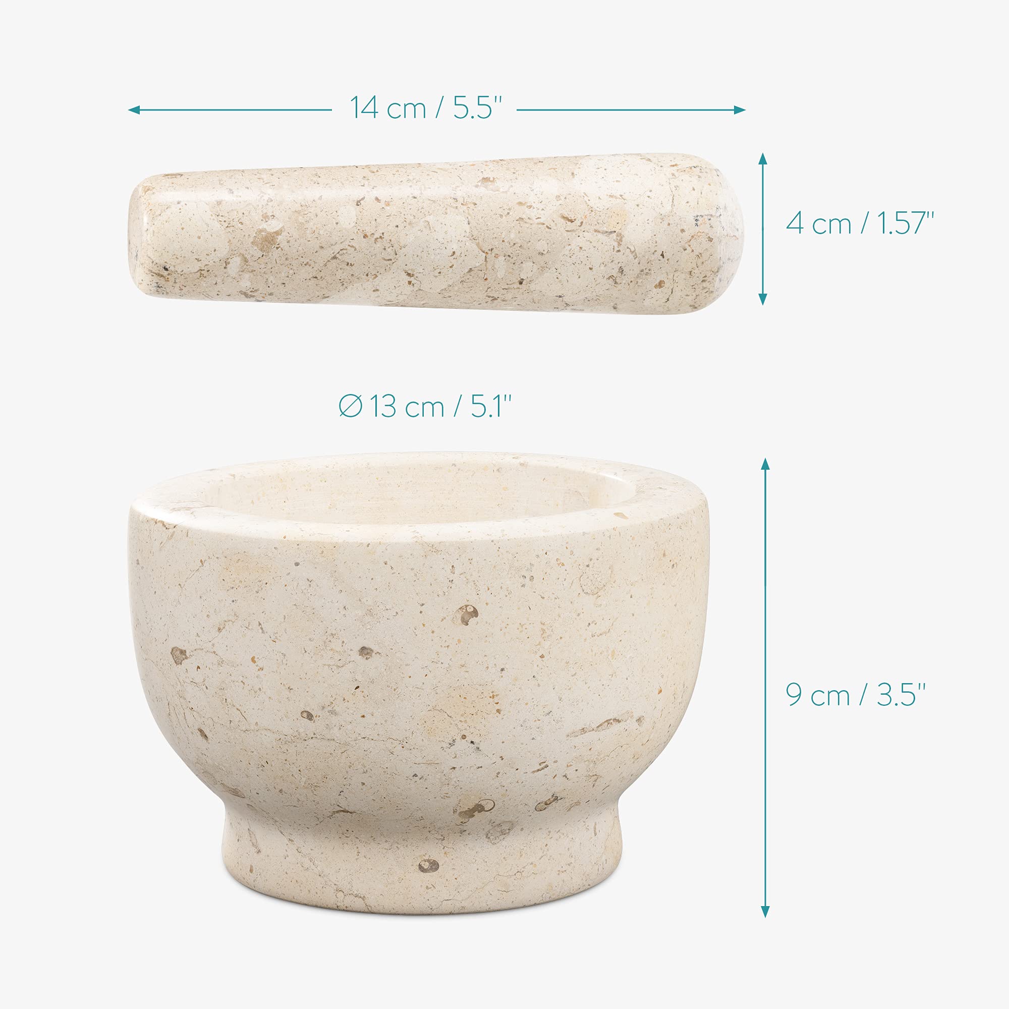 navaris-kitchen-m-rser-mit-st-el-gelber-marmor-13-cm image 6