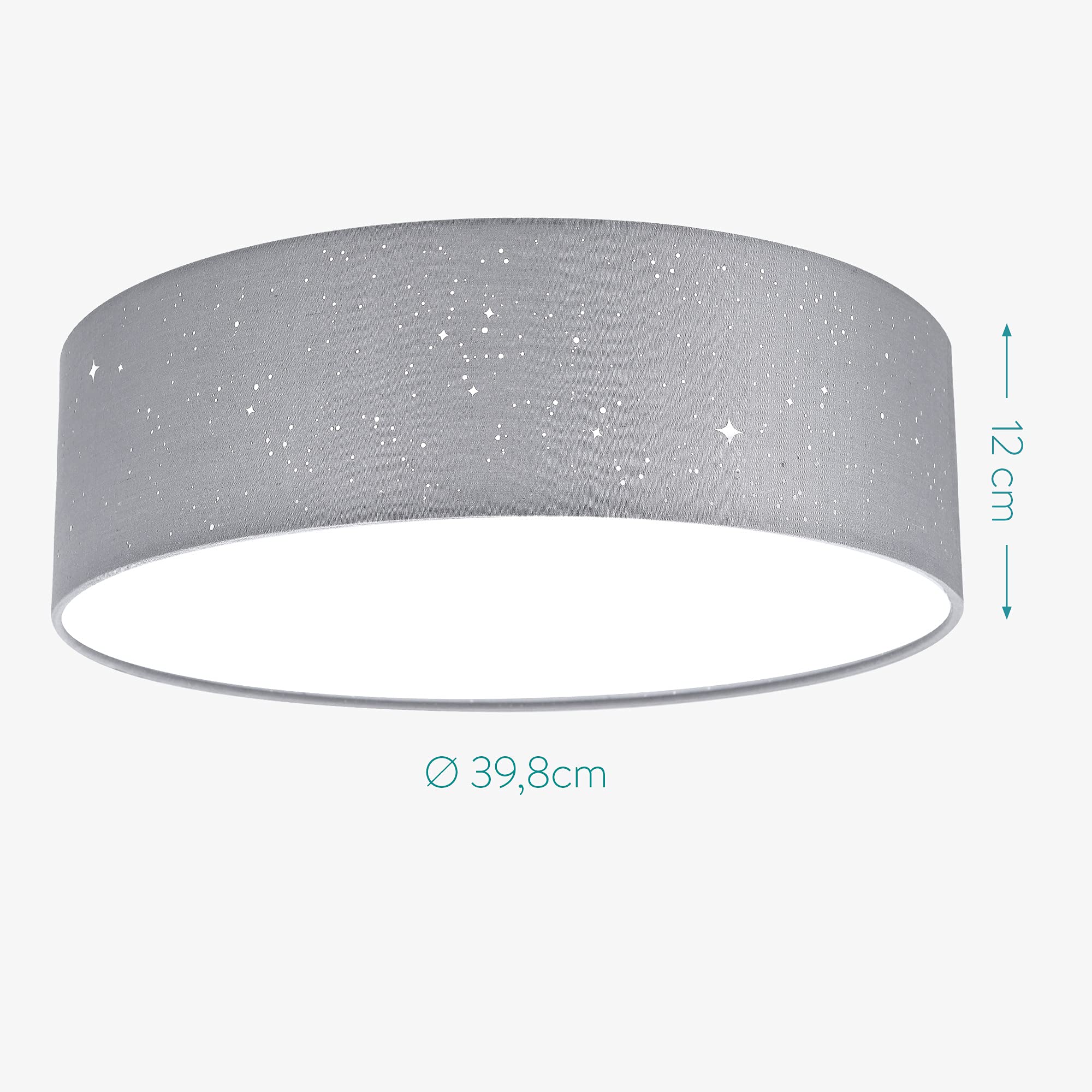 navaris-led-deckenleuchte-24w-rund-40cm-deckenlampe-hellgrau-warmwei image 4