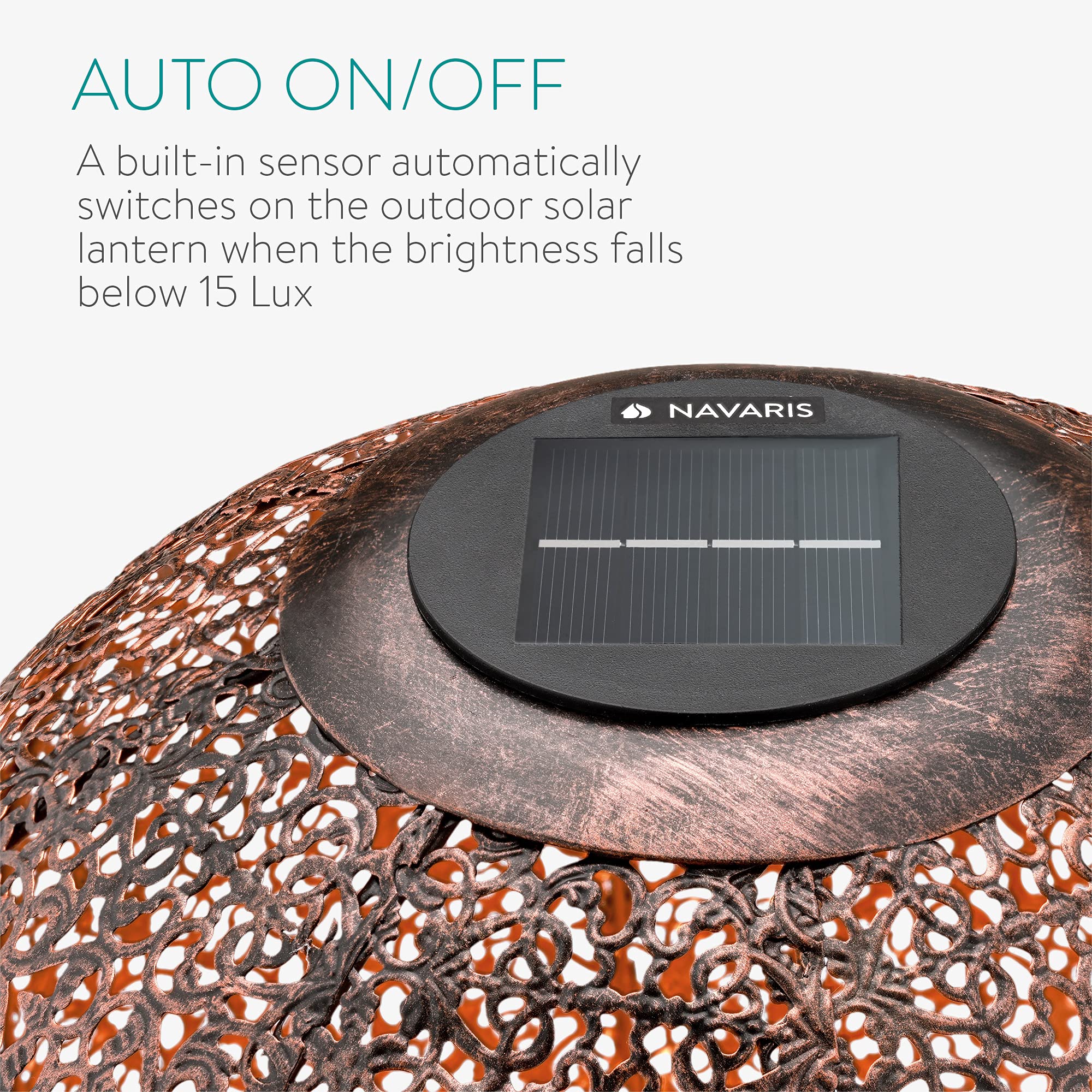 navaris-led-solar-kugel-30-cm-braun-orientalisch-erdspie image 4