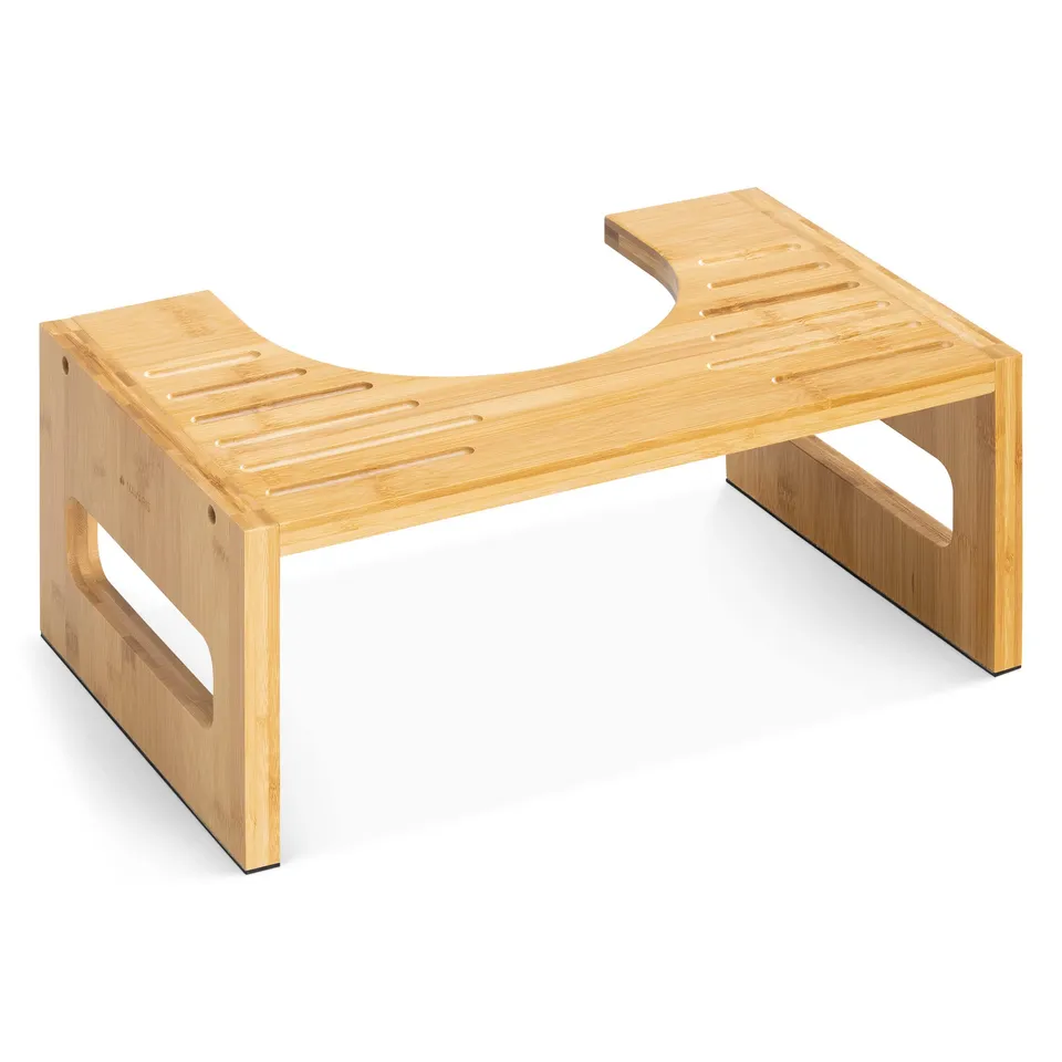 navaris-kitchen-toilettenhocker-wc-hocker-bambus-43-5cm image 1