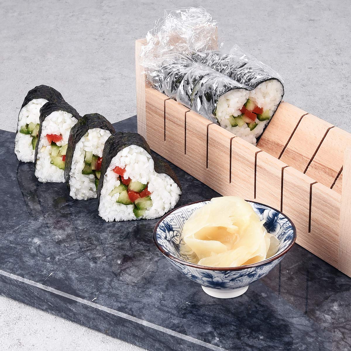 navaris-kitchen-sushi-set-holz-8-teilig-sushi-maker-buche image 8