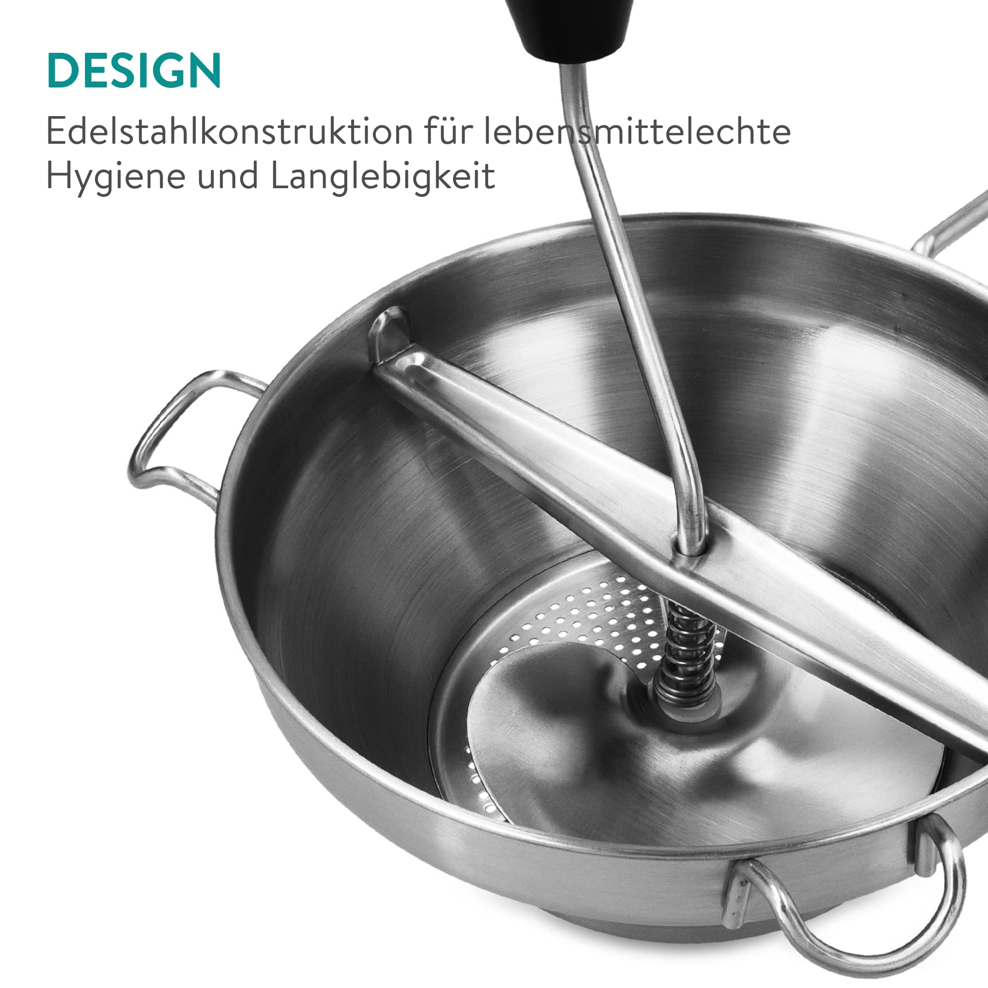 navaris-kitchen-passierm-hle-edelstahl-mit-3-eins-tzen image 6
