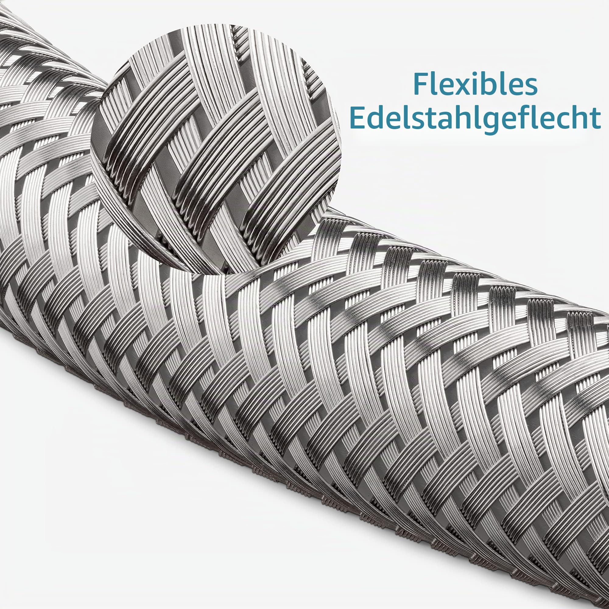 navaris-living-flexschlauch-g3-8-x-m10-70-cm-panzerschlauch-edelstahl image 3