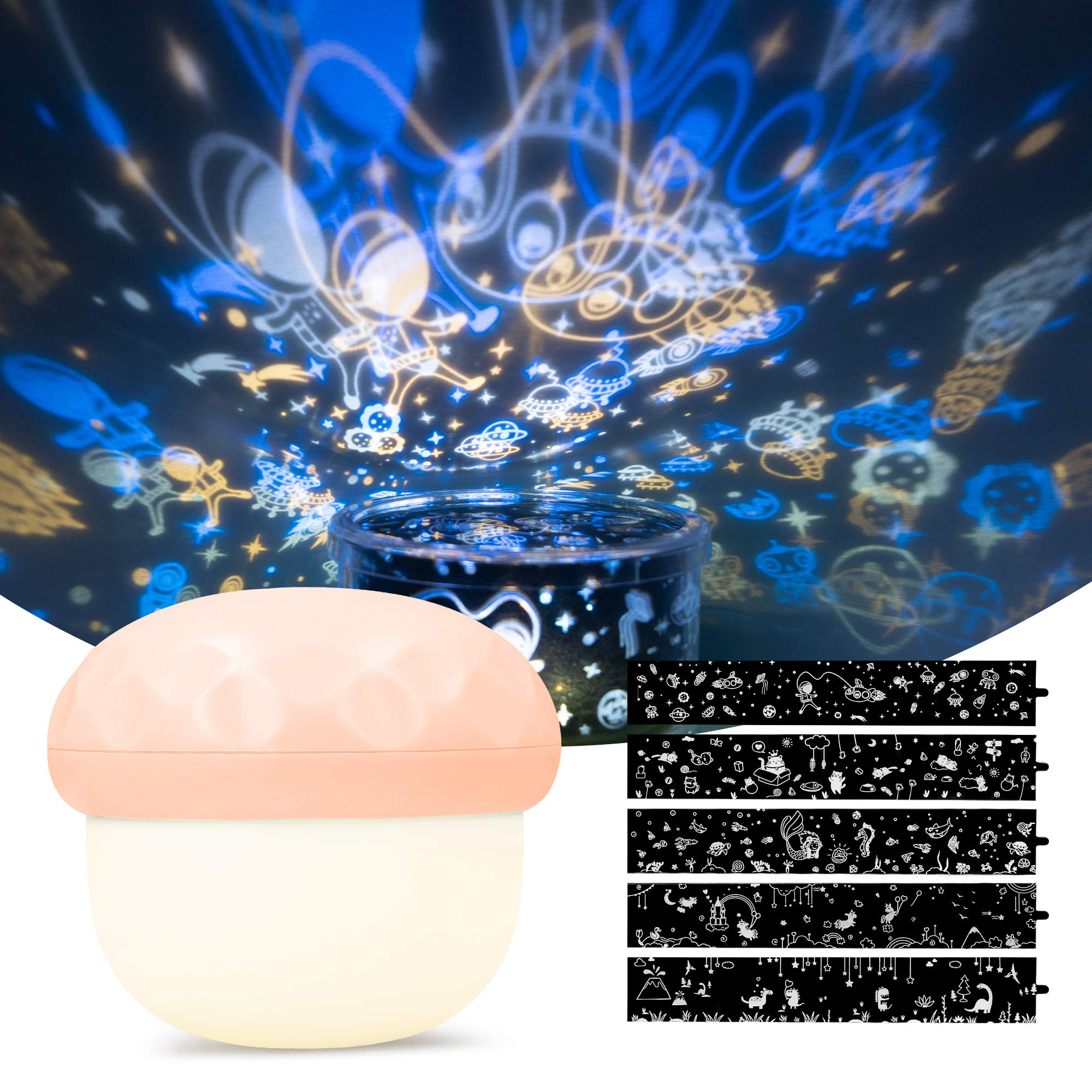 navaris-lighting-pilz-projektionslampe-led-rosa image 1