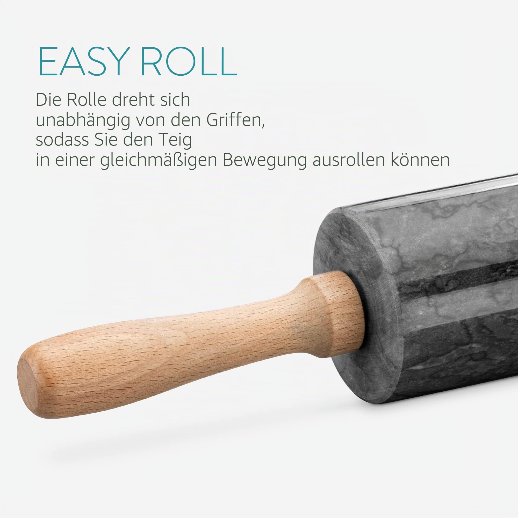navaris-kitchen-teigrolle-marmor-schwarz-mit-halter-41-cm image 3