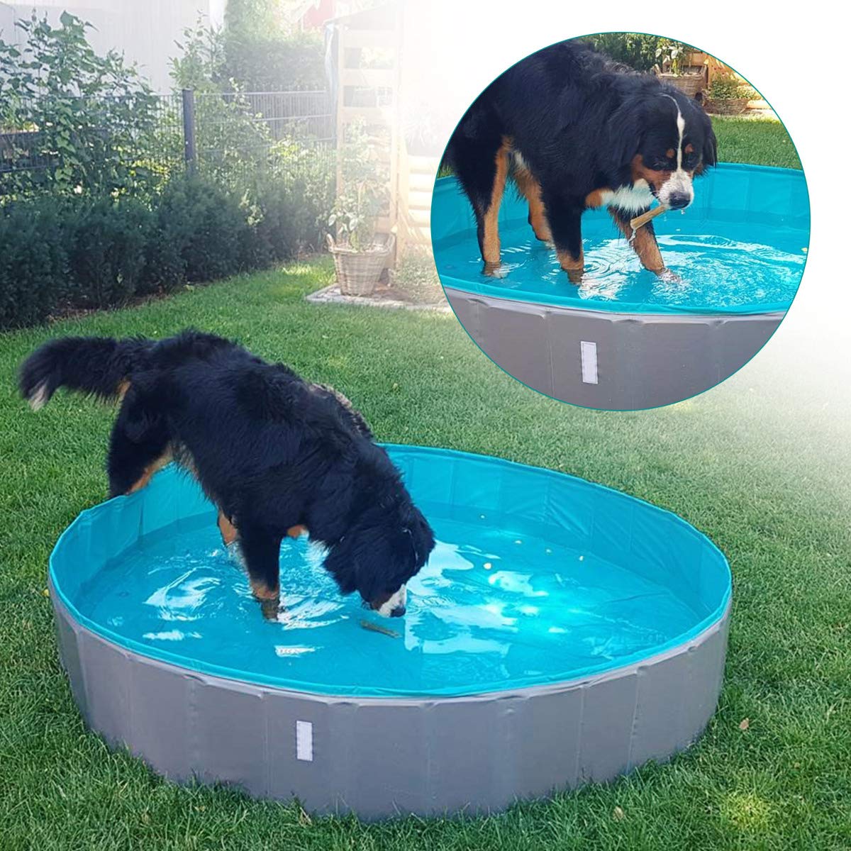 navaris-animals-hundepool-faltbar-120x30-grau-petrol-l image 5
