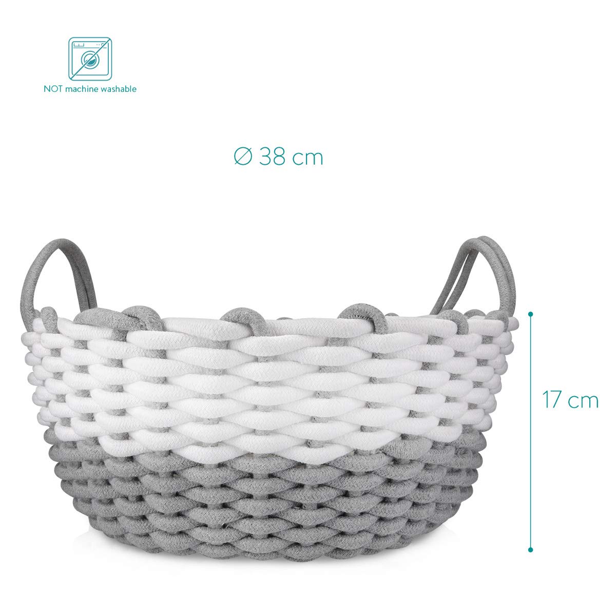 navaris-katzenkorb-stoff-korboptik-mit-kissen-38cm image 4