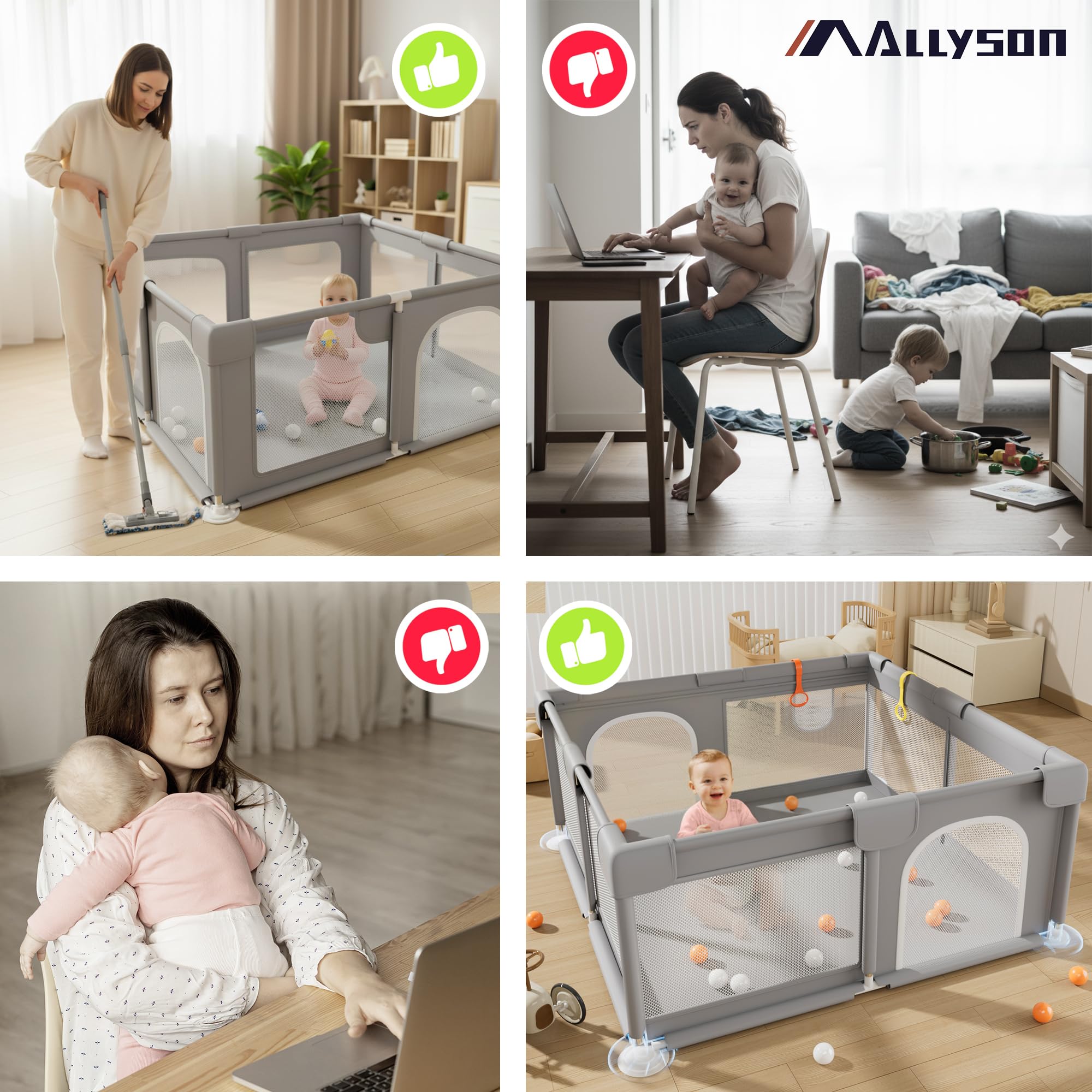 allyson-baby-laufstall-150x180cm-grau-mit-matte image 8