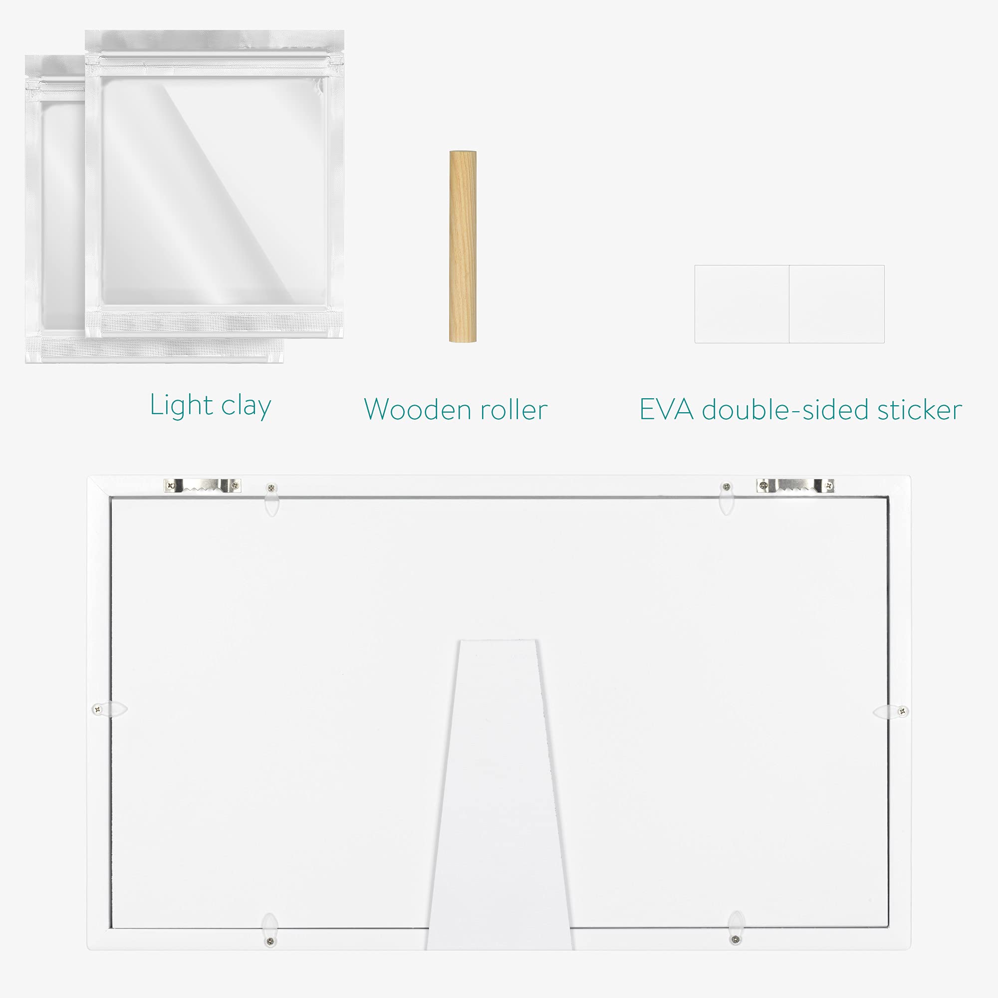 navaris-baby-bilderrahmen-mit-gipsabdruck-42-5-cm-abdruckset image 6