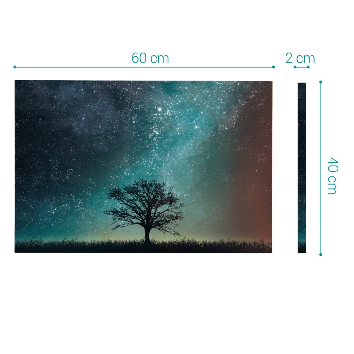 navaris-magnettafel-60x40-cm-memoboard-starry-sky-tree image 6