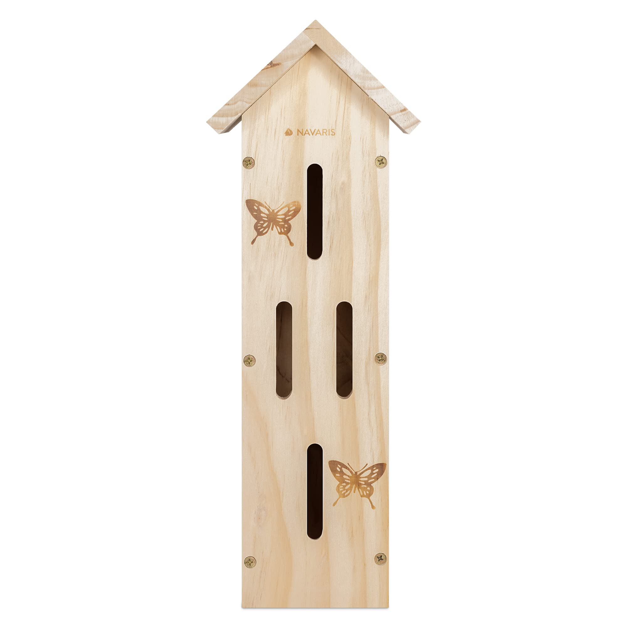 navaris-garden-schmetterlingshaus-holz-kiefer-41cm-natur image 7