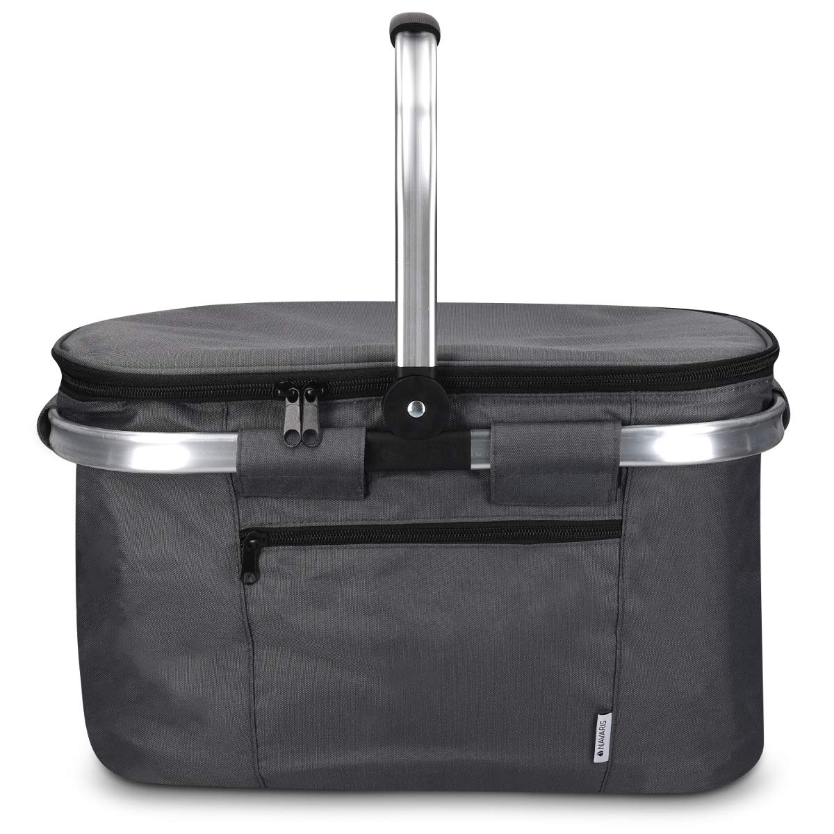 navaris-kitchen-thermo-einkaufskorb-27l-faltbar-grau-isoliert image 5