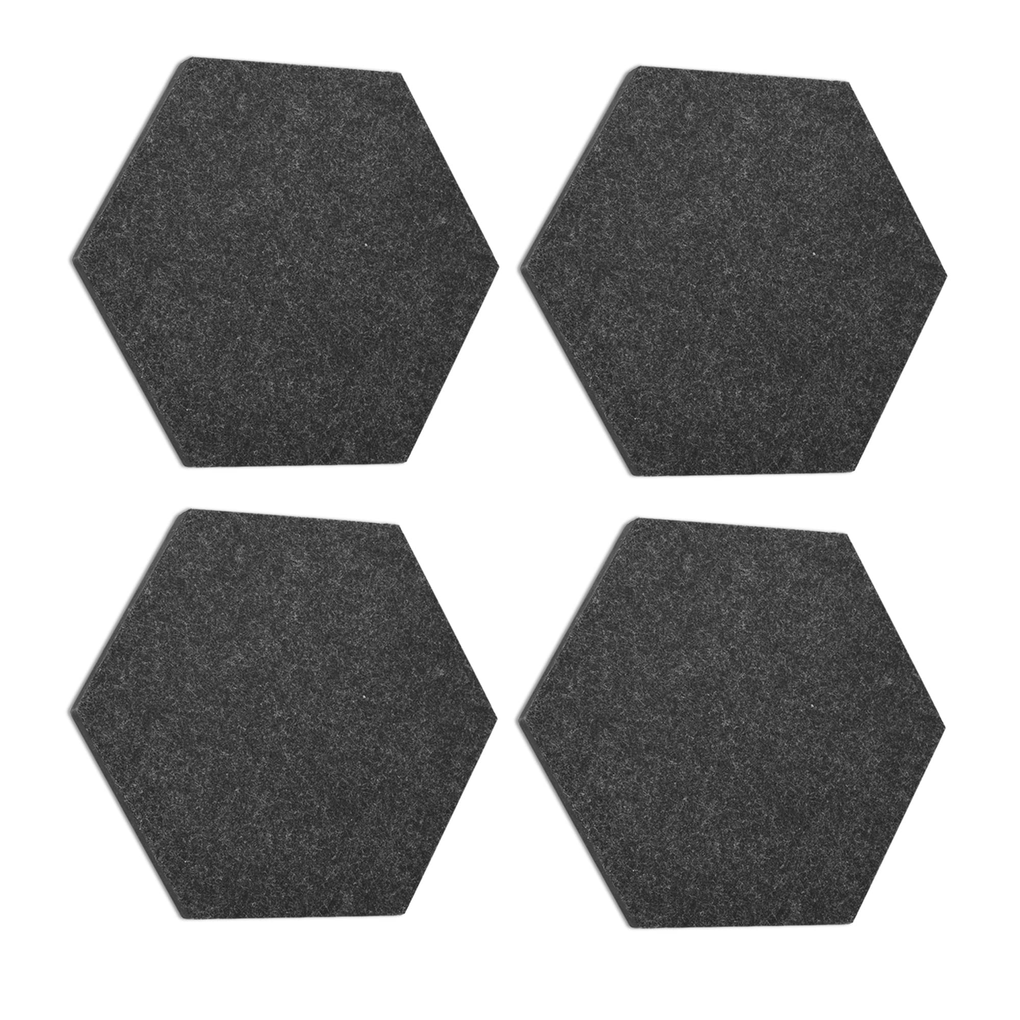 navaris-filz-memoboard-sechseckig-pinnwand-4er-set-dunkelgrau image 7