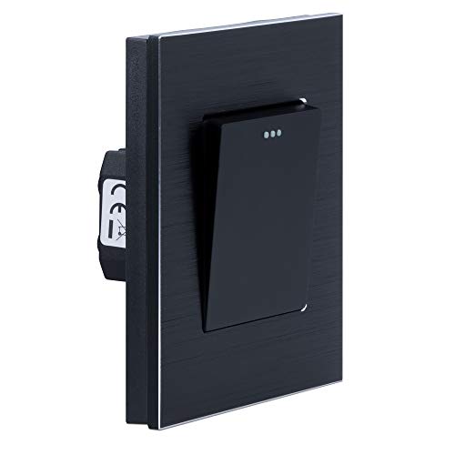 navaris-lighting-lichtschalter-aluminium-schwarz-eckig image 8