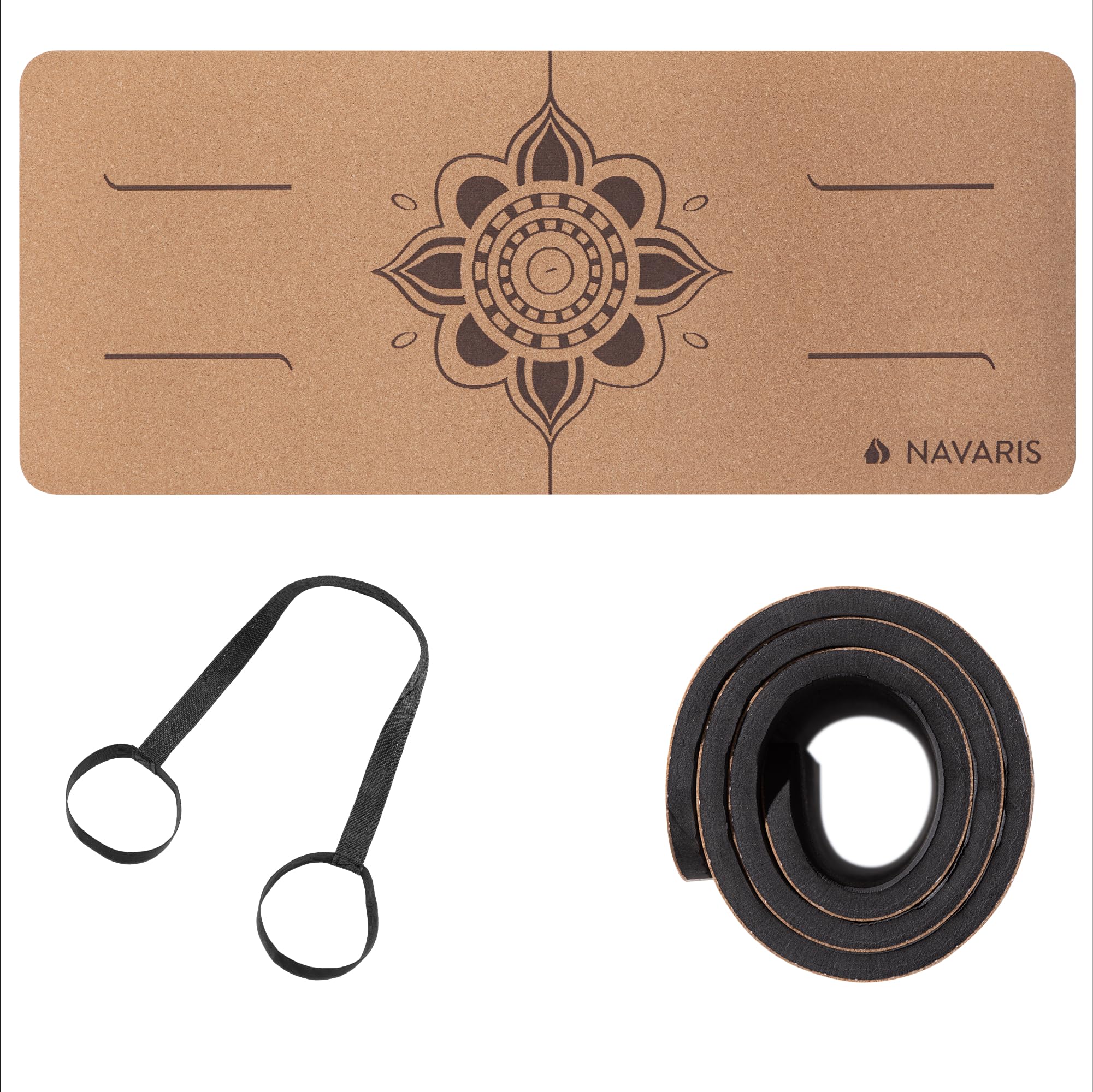 navaris-sport-yoga-kniekissen-kork-matte-linien-60x25cm image 1