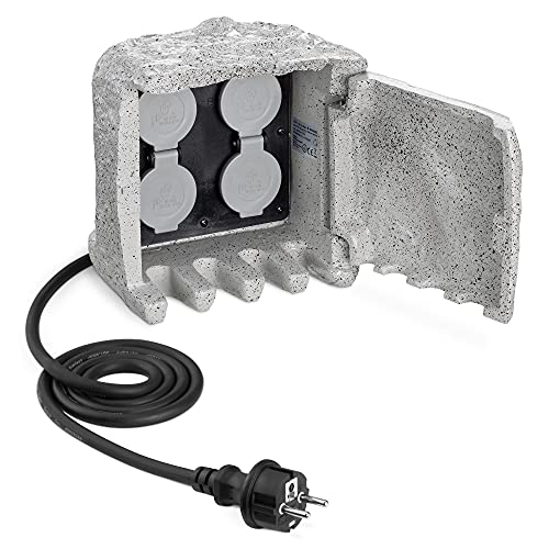 navaris-garten-steckdose-steinoptik-4-fach-ip44-3680w image 7