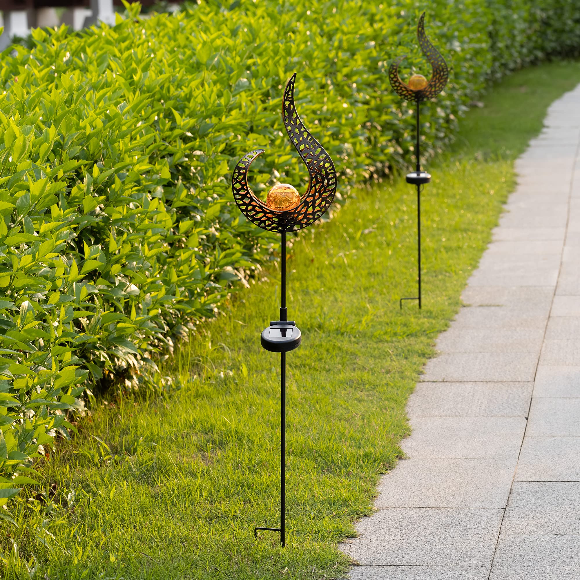 navaris-garden-led-solar-gartenfackel-2er-set-90cm-flammenlicht image 5
