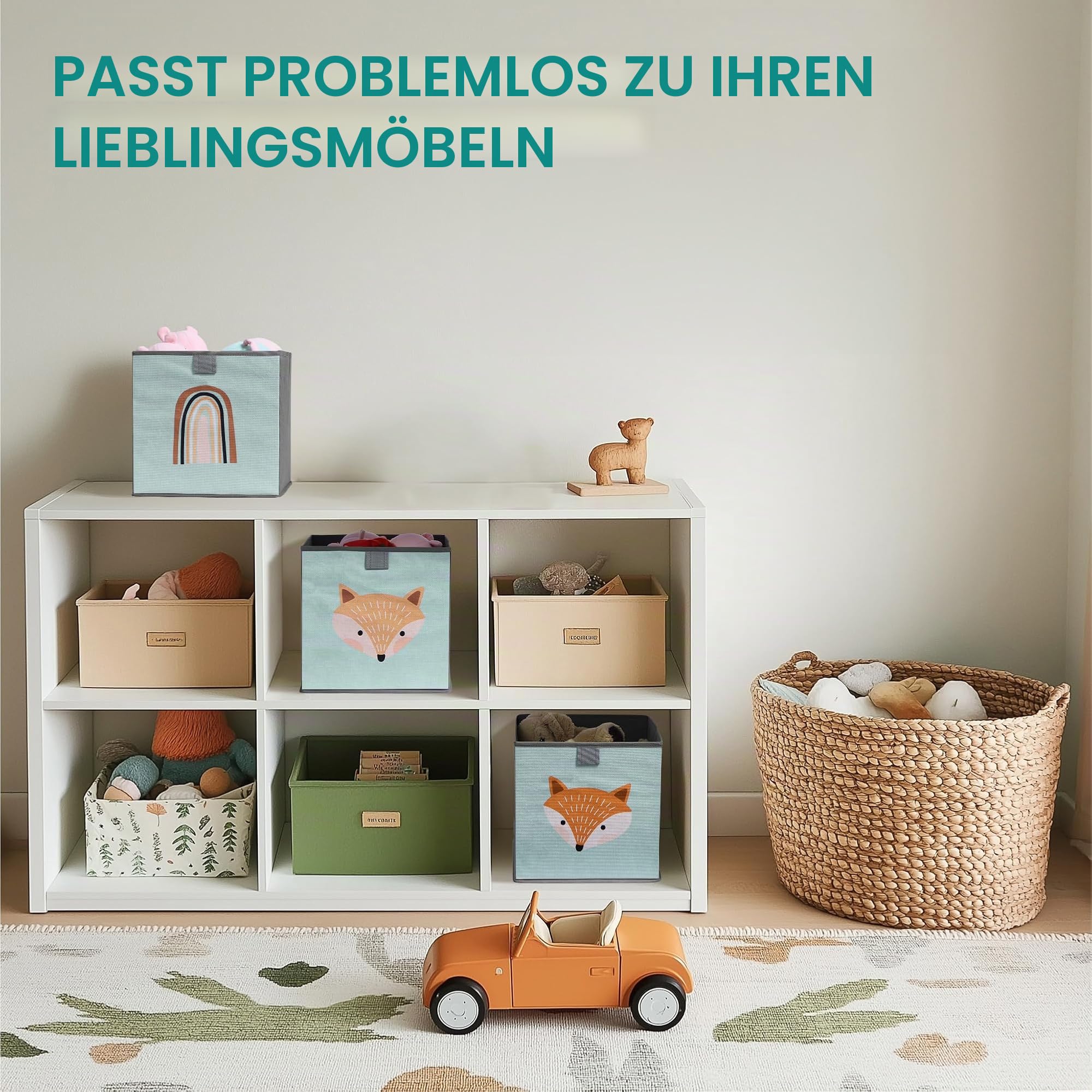 navaris-kinder-aufbewahrungsbox-3er-set-tiermotiv-28cm-faltbar image 6