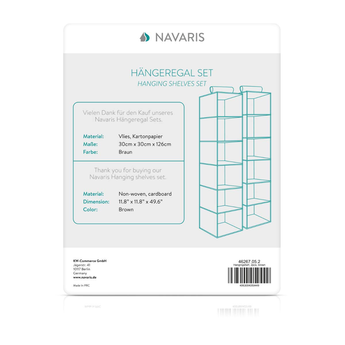 navaris-living-stoffregal-braun-2er-set-6-f-cher-h-ngeaufbewahrung image 6