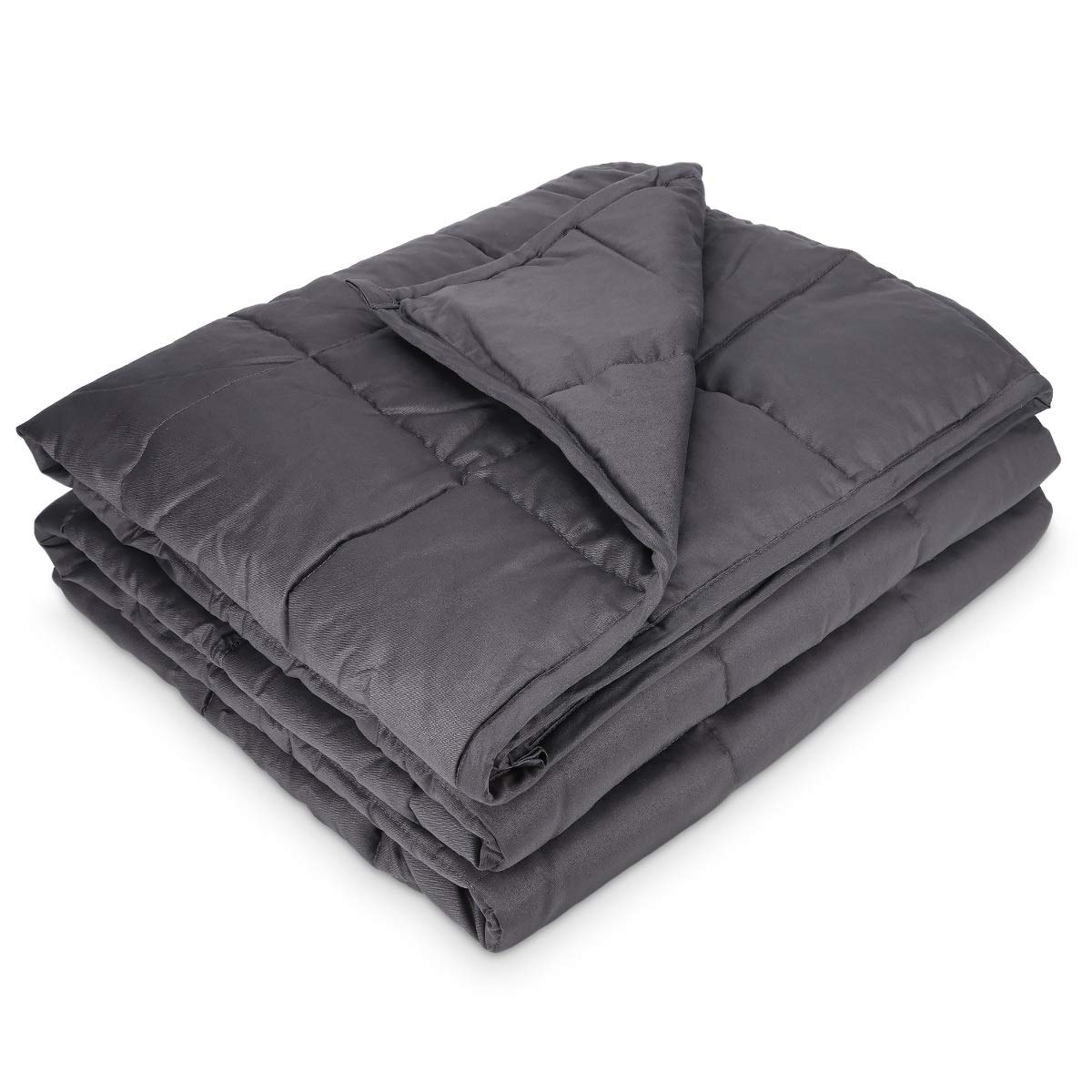 navaris-living-gewichtsdecke-135x200-cm-8-8-kg-grau-baumwolle image 1