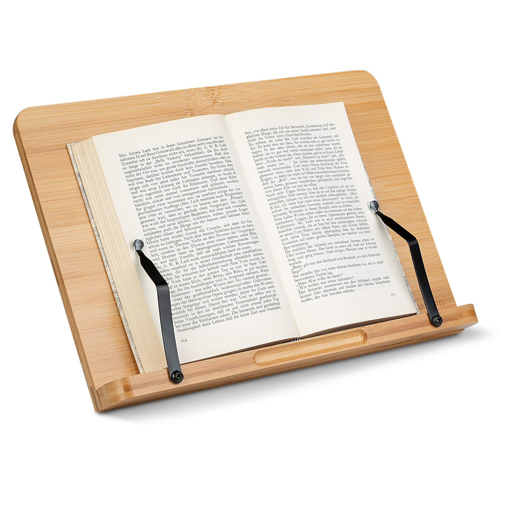 navaris-buchst-nder-bambus-buchst-tze-schwarz-34x24cm-faltbar image 1