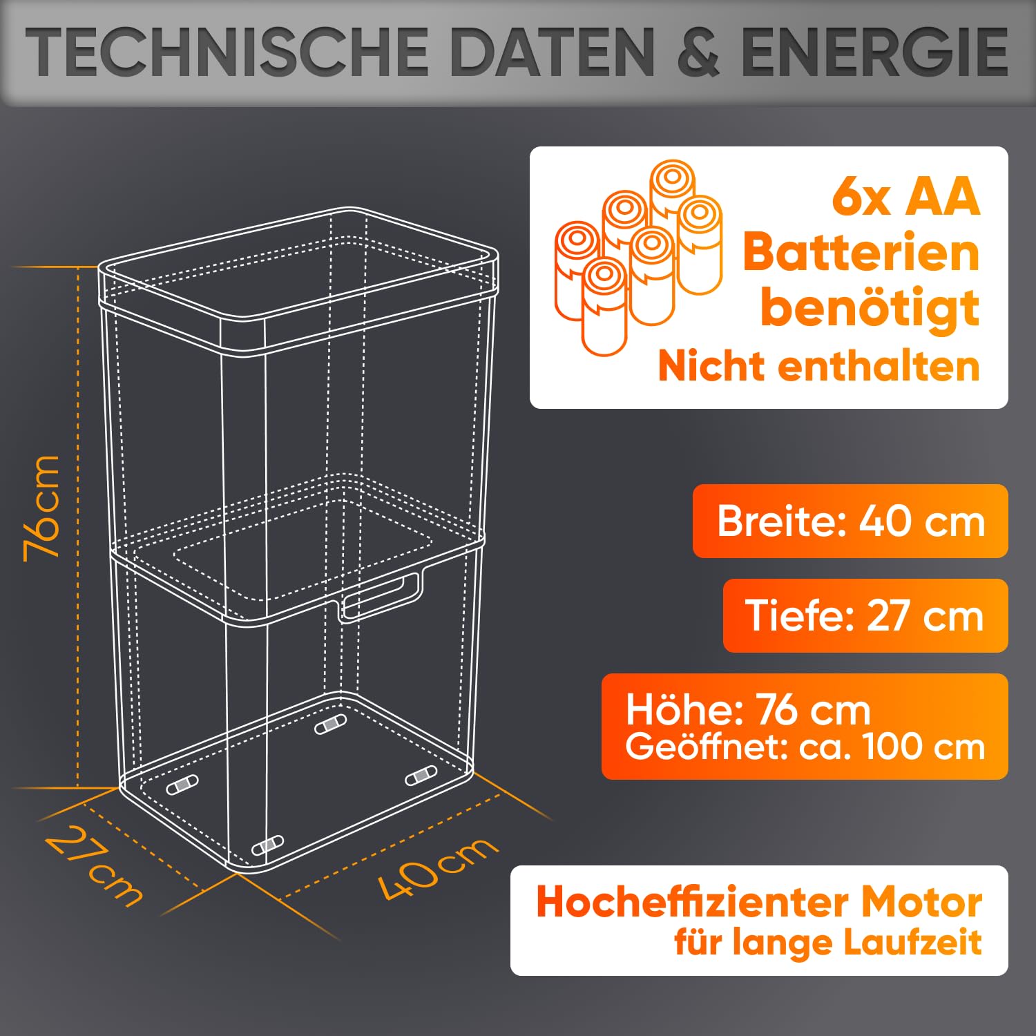 allyson-sensor-m-lltrennsystem-60l-3-fach-edelstahl-schwarz image 6