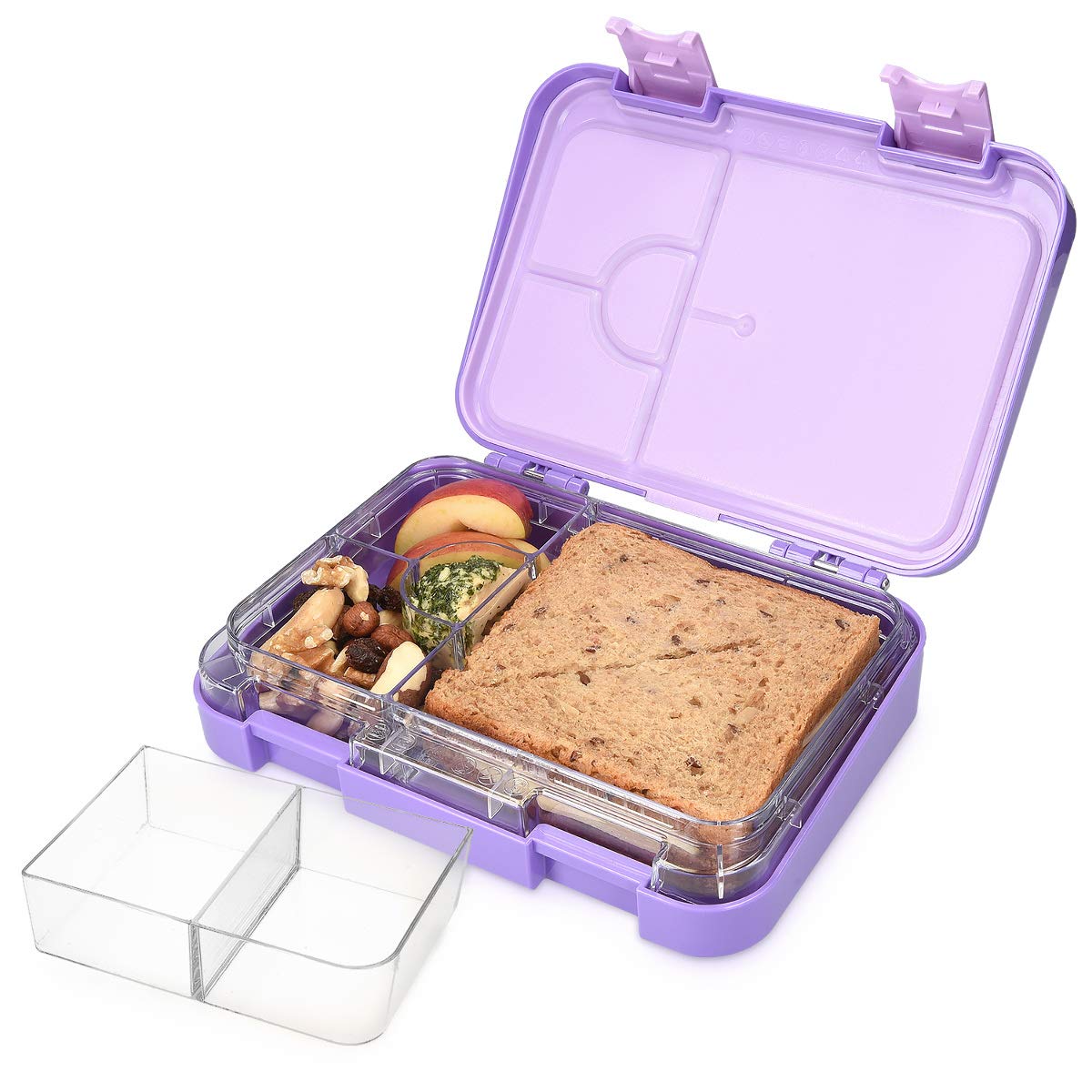 navaris-kitchen-bento-box-brotdose-lila-mit-4-6-f-chern image 1