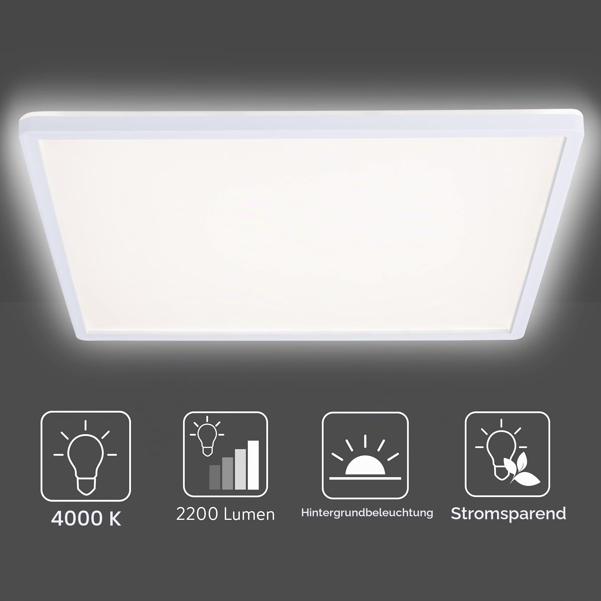 navaris-lighting-led-deckenleuchte-42x42cm-22w-neutralwei-dimmbar image 3