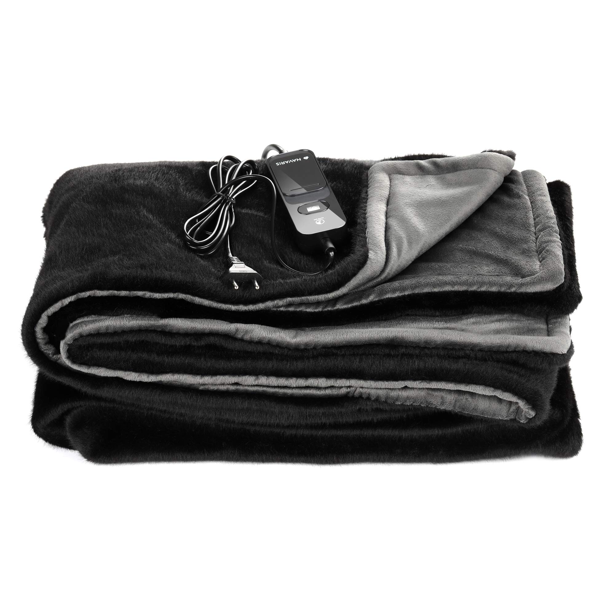 navaris-heizdecke-xxl-180x130cm-schwarz-grau-3-stufen image 8