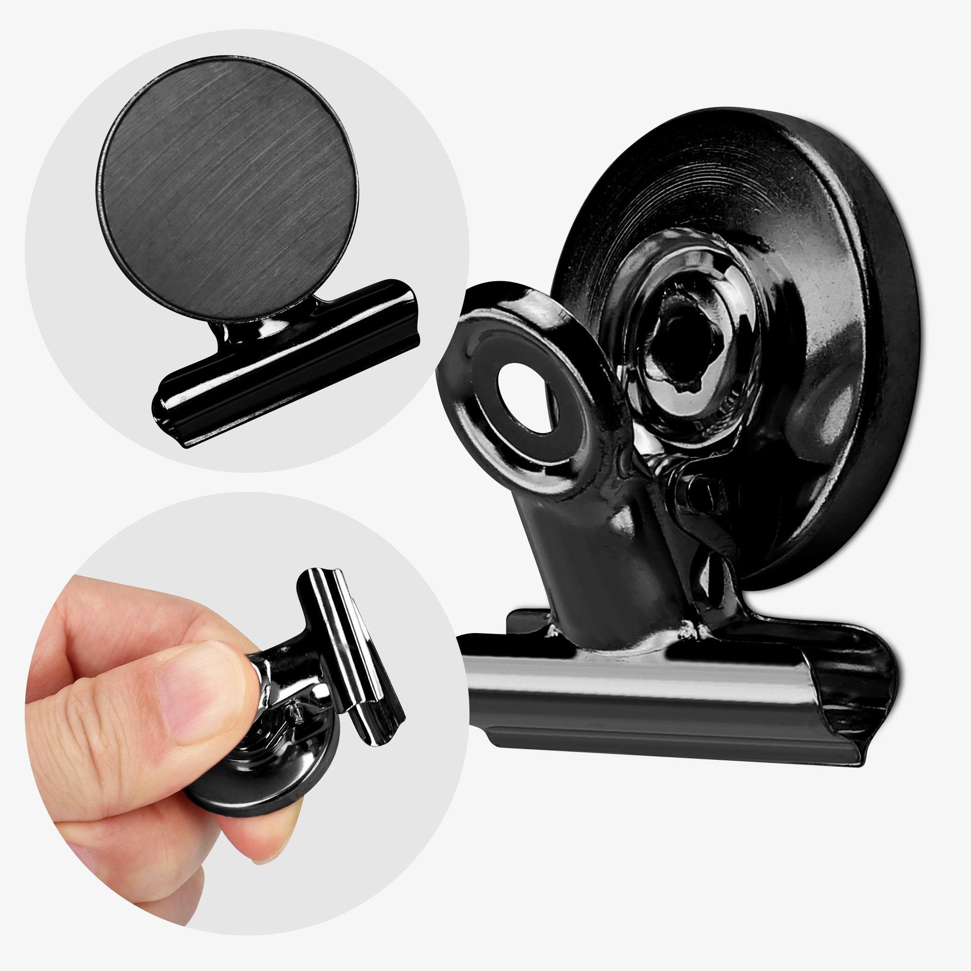 navaris-magnetclips-set-schwarz-15-st-ck-k-hlschrankmagnete image 3