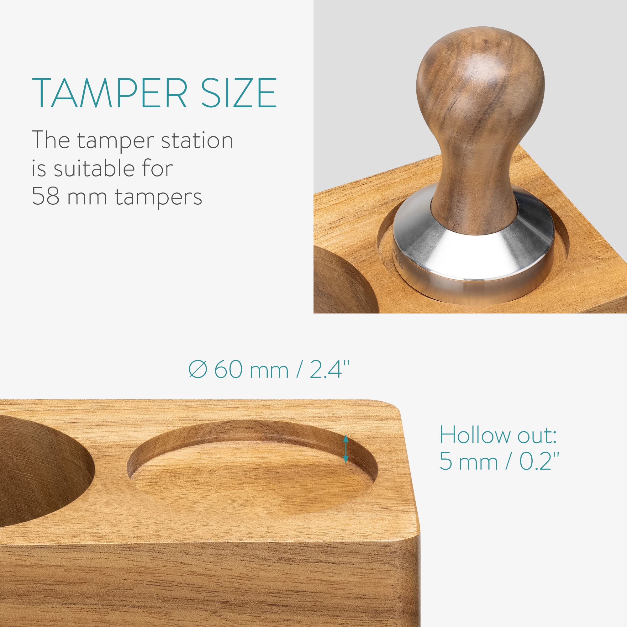 navaris-tamperstation-58mm-tamperhalter-akazienholz-natur image 5