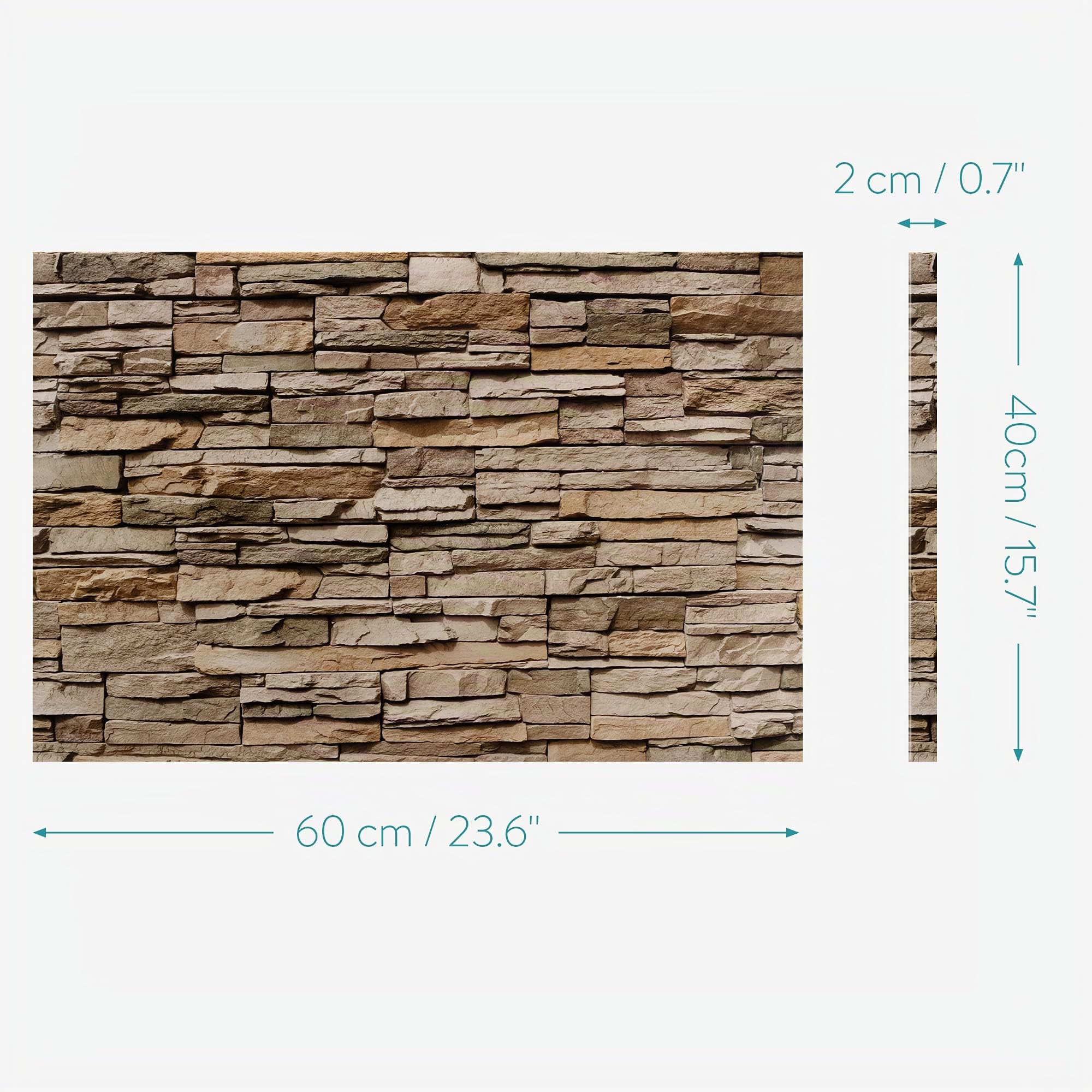 navaris-magnettafel-memoboard-60x40-magnetpinnwand-steinwand-braun image 4