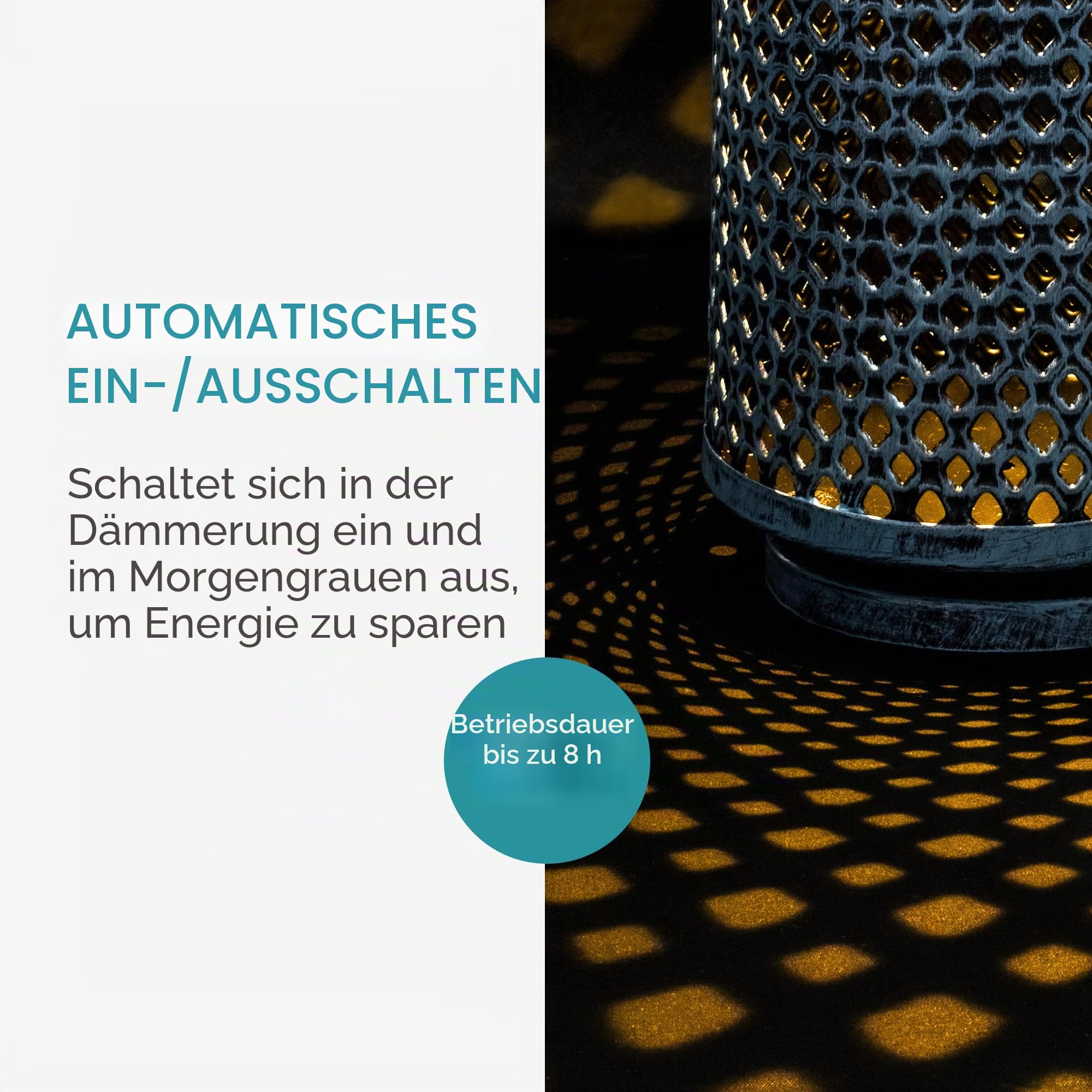 navaris-lighting-led-solarlaterne-garten-gold-ip44 image 5