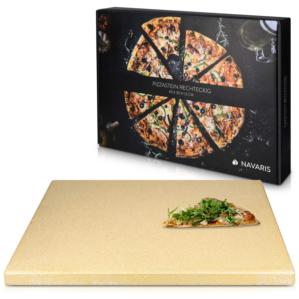 navaris-kitchen-pizzastein-xxl-cordierit-45x35cm-eckig image 1