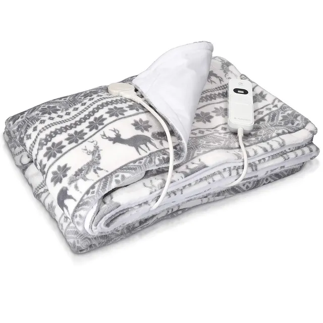 navaris-xxl-heizdecke-180x130-grau-waschbar image 1