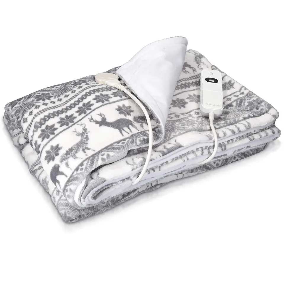 navaris-xxl-heizdecke-180x130-grau-waschbar image 1