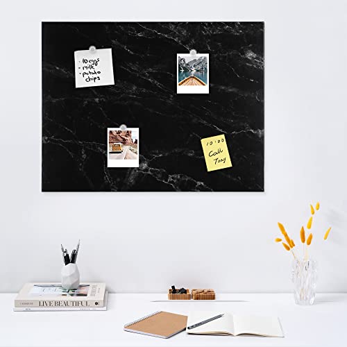 navaris-magnettafel-marmor-schwarz-33x43cm-beschreibbar image 8