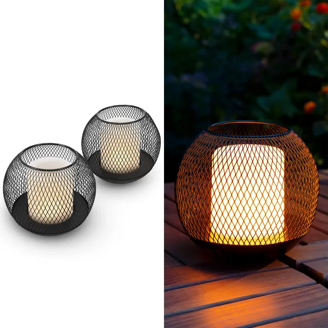 navaris-solar-gartenkerze-led-2er-set-laterne-ip44 image 1