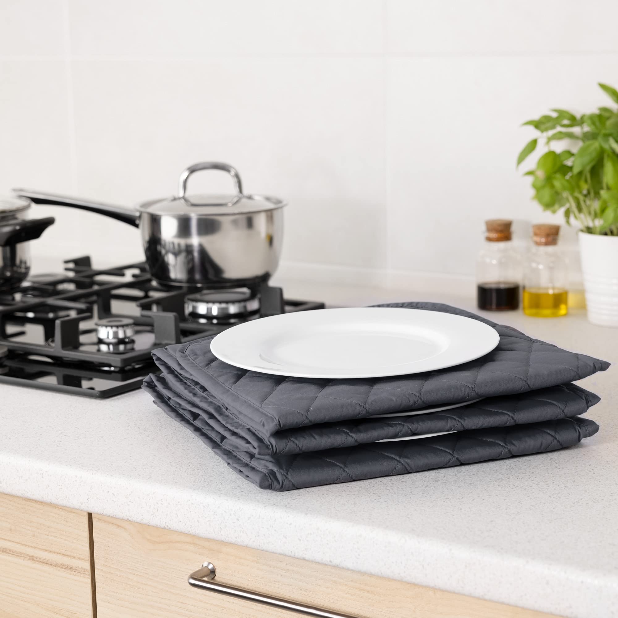 navaris-kitchen-tellerw-rmer-elektrisch-grau-xxl-10-teller image 2