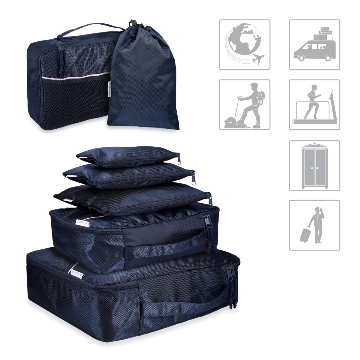 navaris-travel-koffer-packtaschen-9-teilig-dunkelblau-set image 3