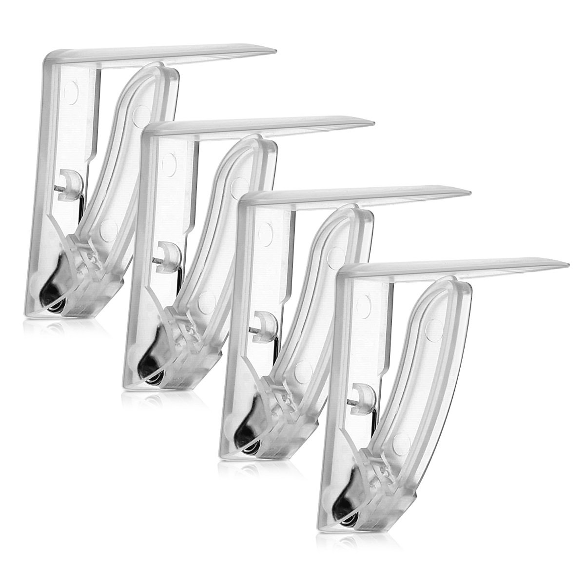 navaris-living-tischtuchklammern-transparent-4er-set image 1