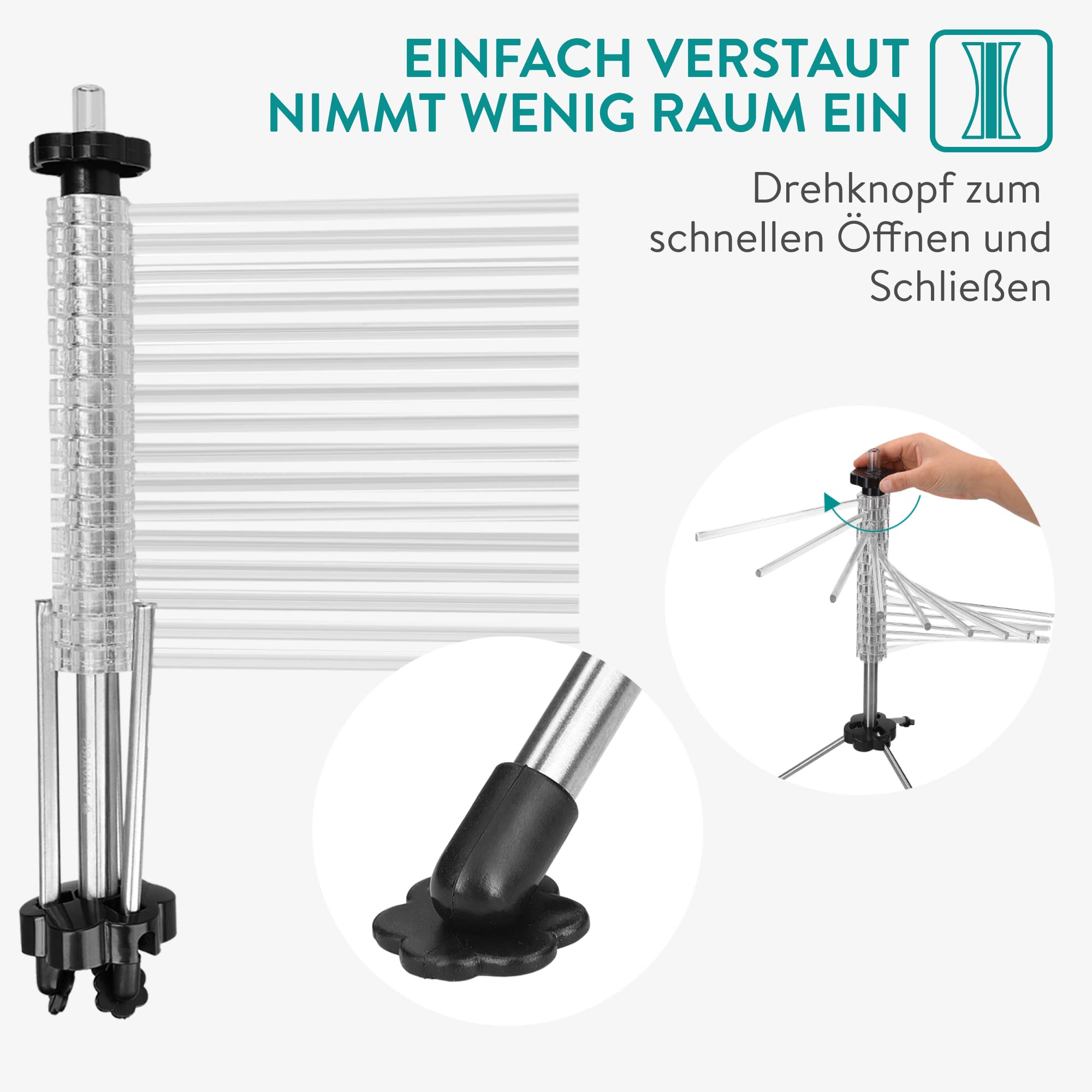 navaris-nudeltrockner-pastatrockner-silber-2-kg-16-arme image 3