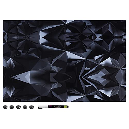 navaris-magnettafel-memoboard-60x40-magnetpinnwand-3d-dunkel image 8
