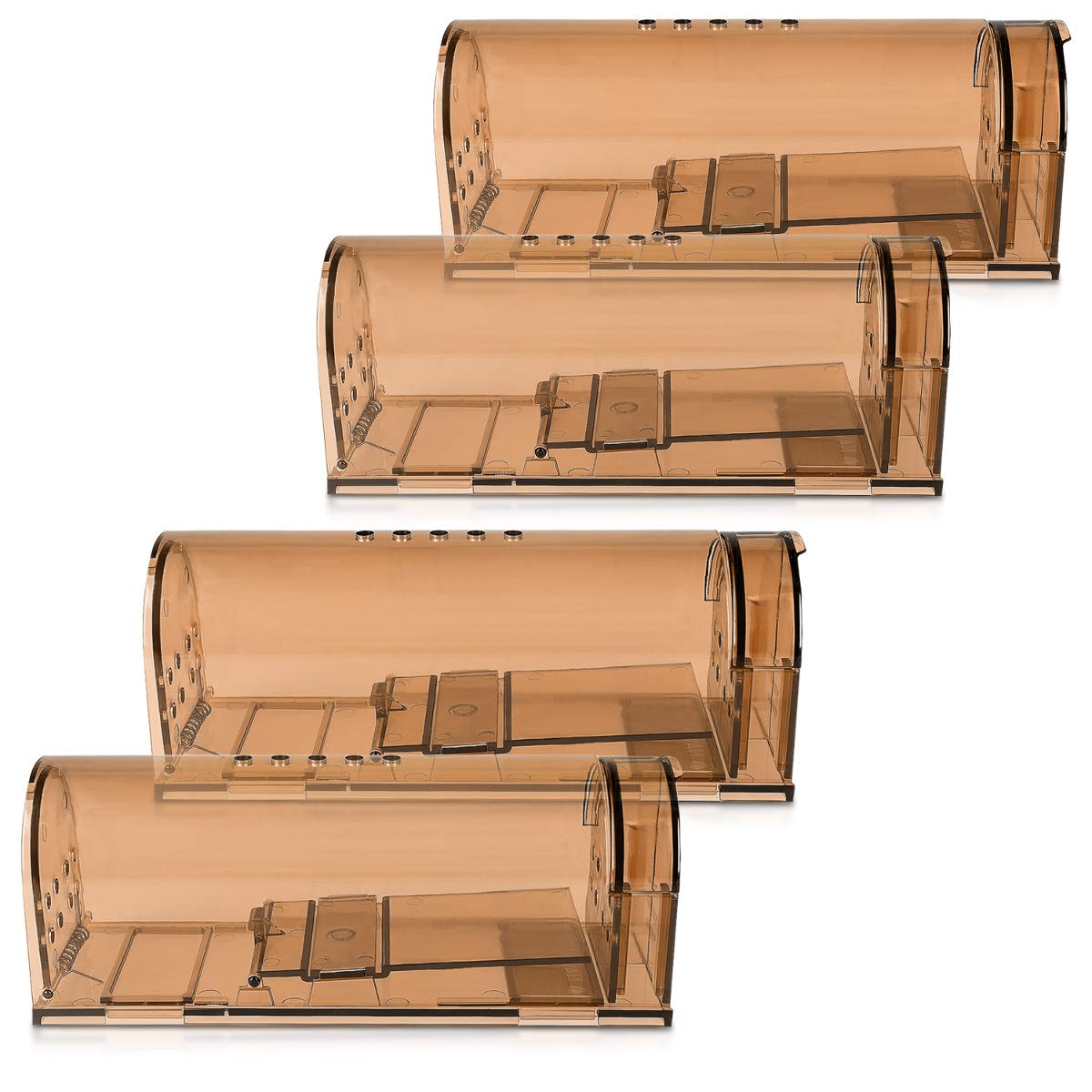 navaris-garden-lebendfalle-m-use-4er-set-braun-transparent-17cm image 5