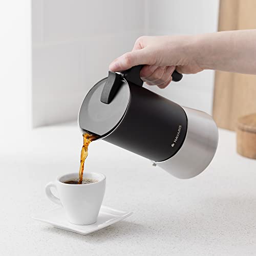 navaris-kitchen-espressokocher-6-tassen-edelstahl-schwarz-300ml image 8