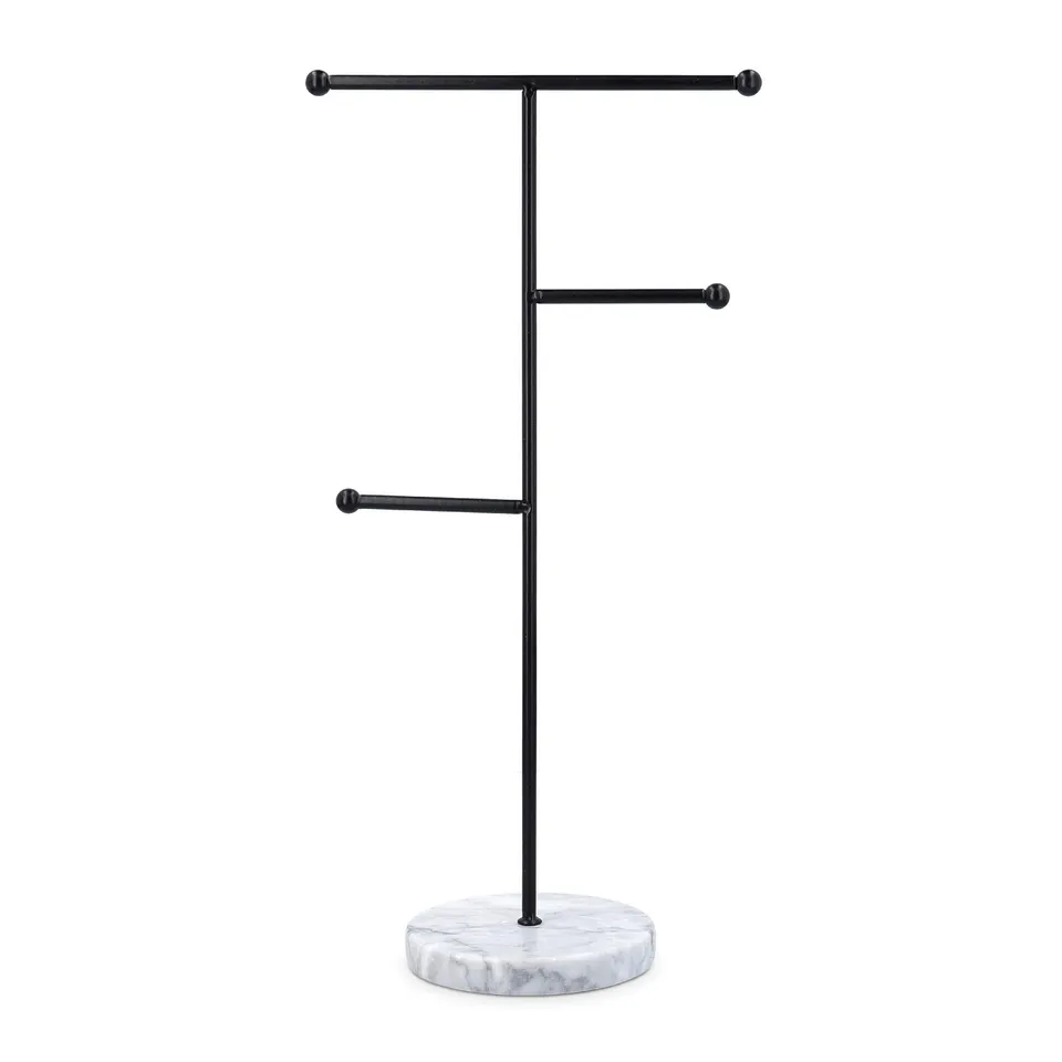 navaris-beauty-schmuckst-nder-marmor-metall-36x18-cm image 1