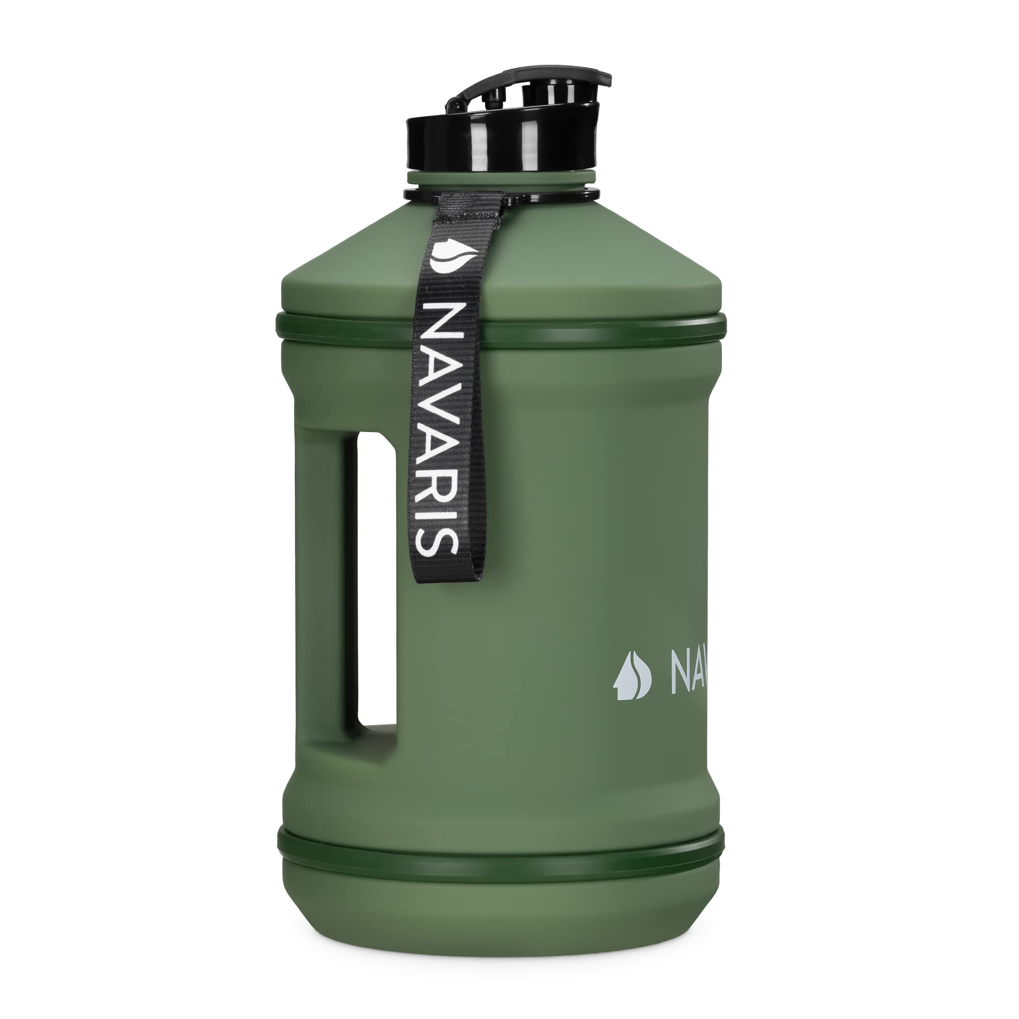 navaris-sport-trinkflasche-2-2l-bpa-frei-mit-halteband image 1
