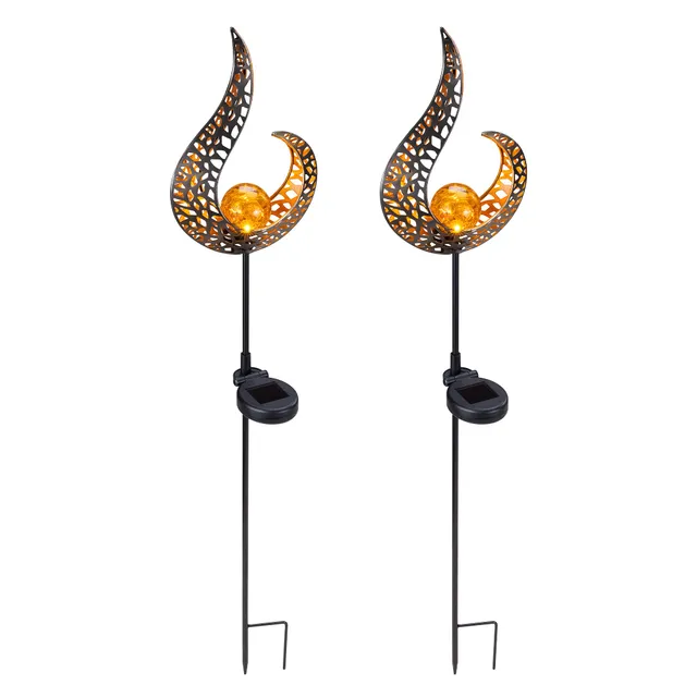 navaris-garden-led-solar-gartenfackel-2er-set-90cm-flammenlicht image 1