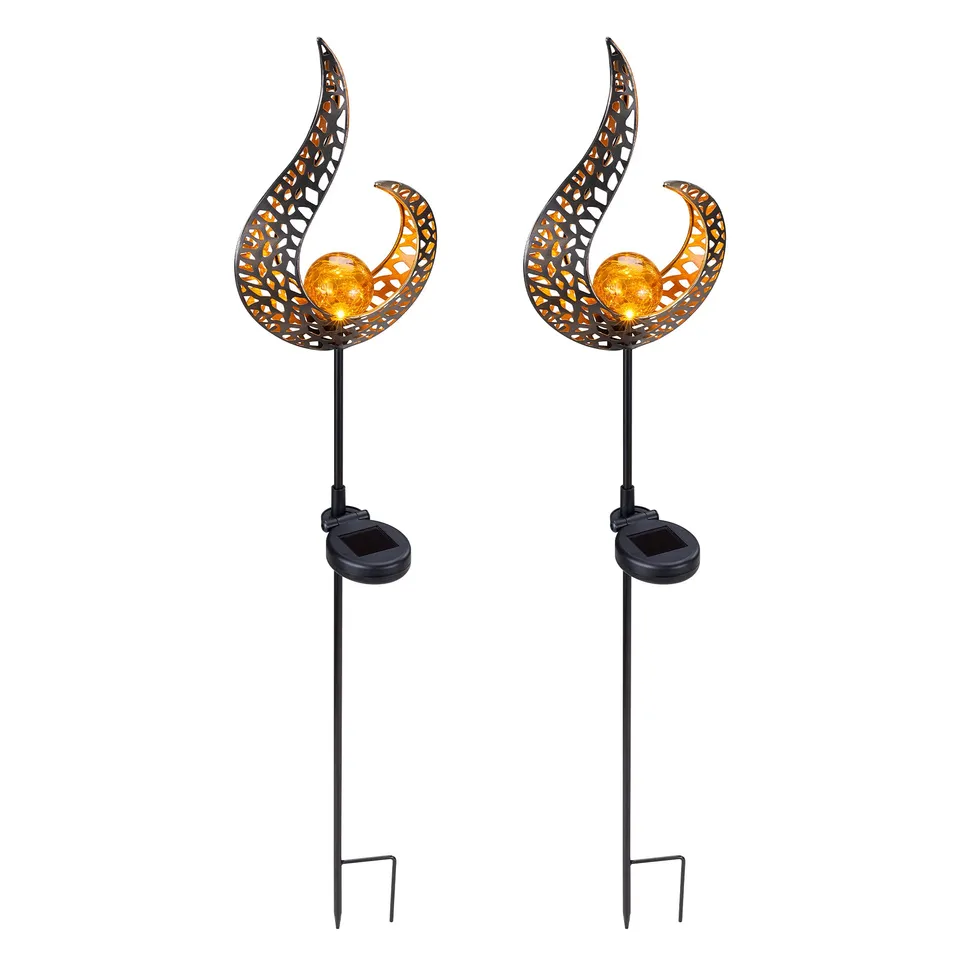 navaris-garden-led-solar-gartenfackel-2er-set-90cm-flammenlicht image 1