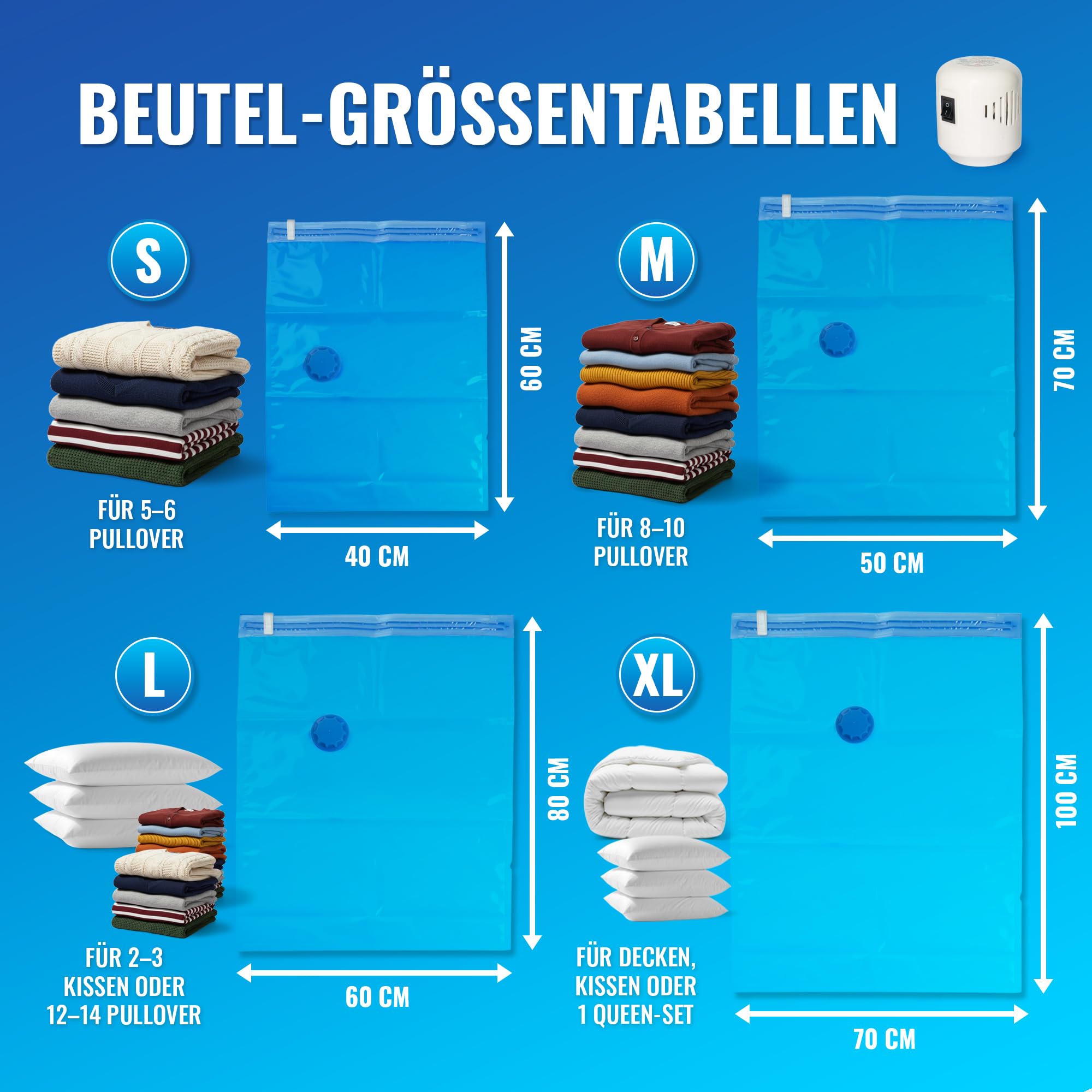 allyson-storage-vakuumbeutel-16er-set-mit-pumpe-platzsparend-dicht image 2